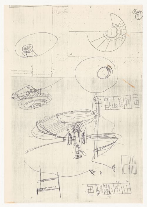 Sketches for Sede da Companhia Dom [Dom Company Headquarters], Cologne, Germany