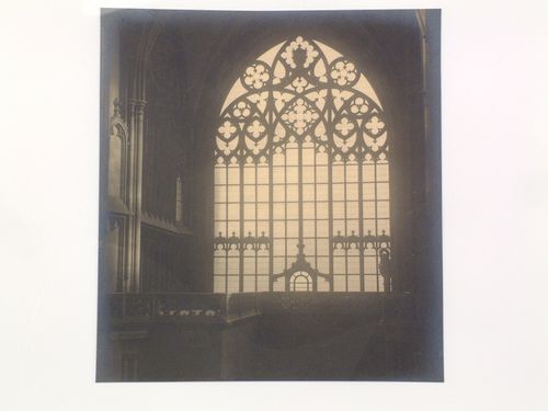 Plate from portfolio ''Svaty Vit (St. Vitus or St. Guy), various interior and exterior views of the cathedral under construction, Prague, Czech Republic''