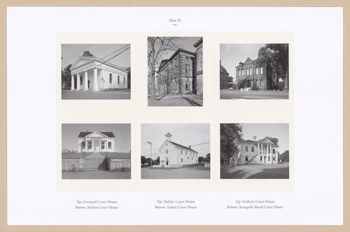 Plate 50: Court Houses, from the portfolio, A Nova Scotia Archive