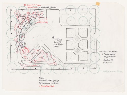 Planting sketch for Library Square, Vancouver, British Columbia