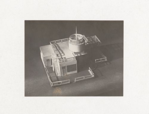 Photograph of a student model for the "Space" course at the Vkhutein (Moscow Higher Technical Institute), Moscow