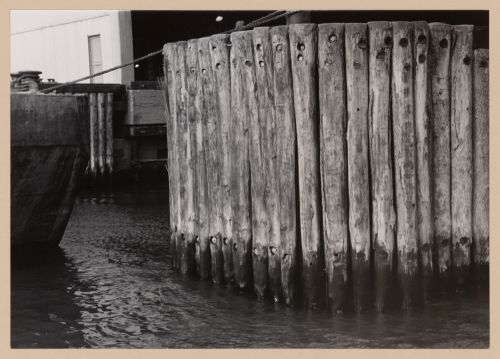 View of an harbour pier, New York City, New York