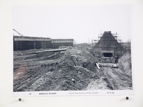 View of Vinson's Pump Chamber and western flyunder, during construction of the Swanley Bypass, England