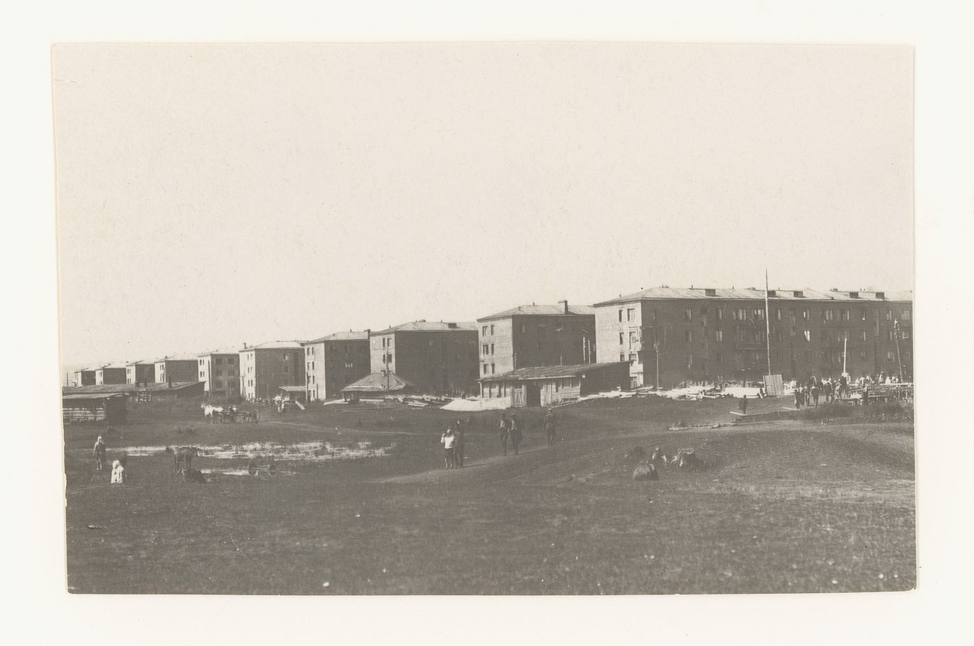 View of housing, Kuznetsk, Soviet Union (now Novokuznetsk, Russia)