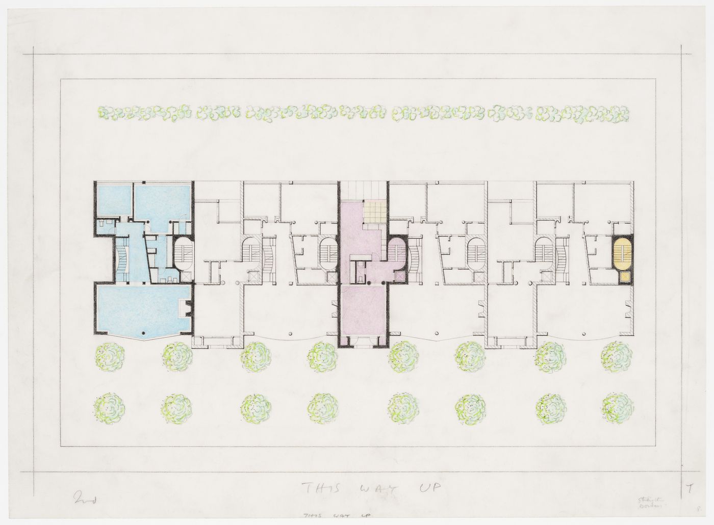 Eleven Townhouses Competition, New York, New York: plan
