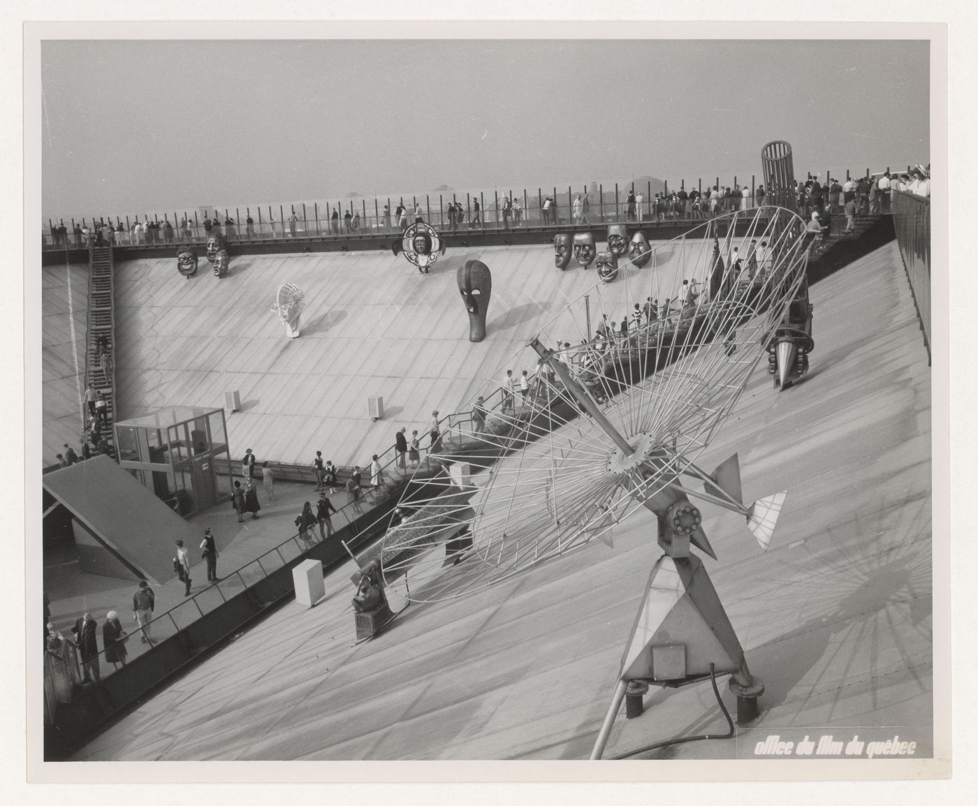 Partial view of the interior of the Katimavik at the Canada's Pavilion, Expo 67, Montréal, Québec