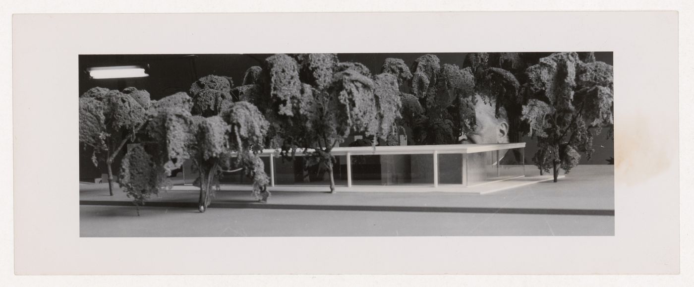 View of a presentation model for Caine House, Winnetka, Illinois