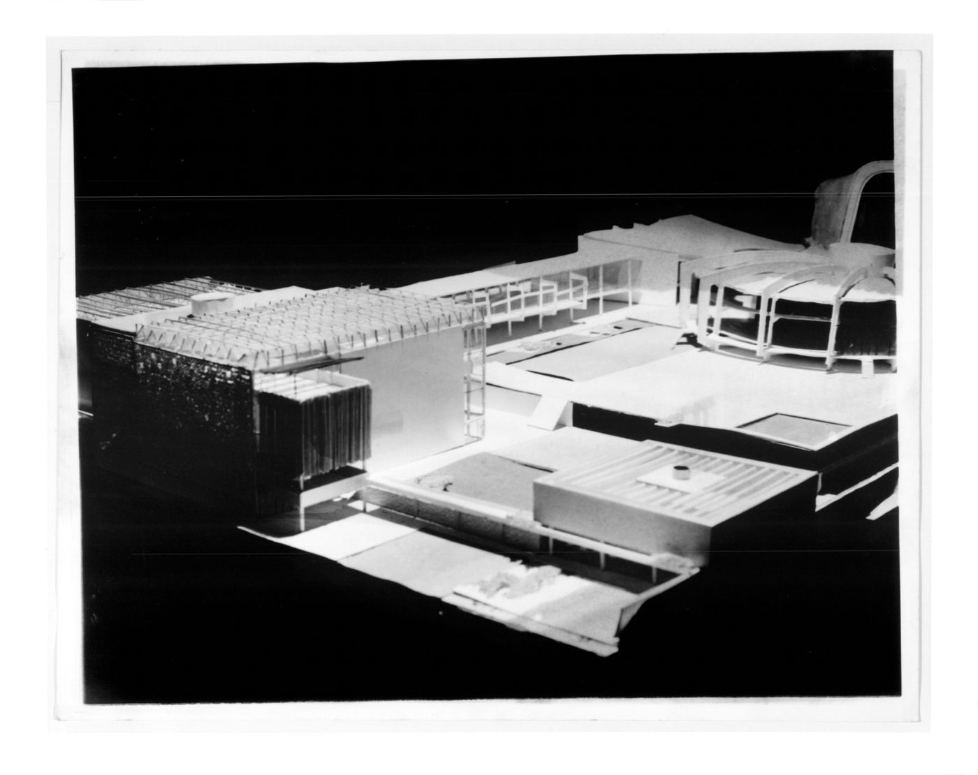 Views of model, An Arts Centre for Vancouver (thesis project)