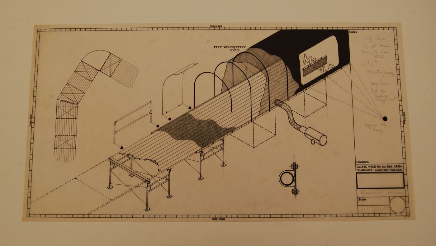 McAppy: axonometric and plan of pedestrian walkway