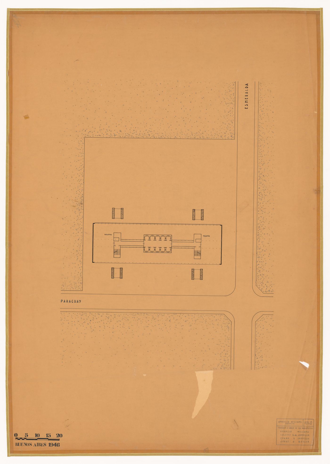 Floor plan for Edificio suspendido de oficinas