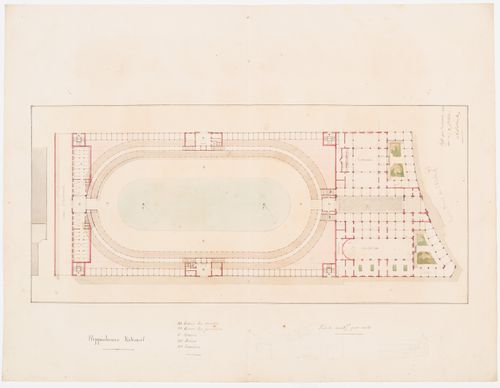 Hippodrome national, Paris: Plan