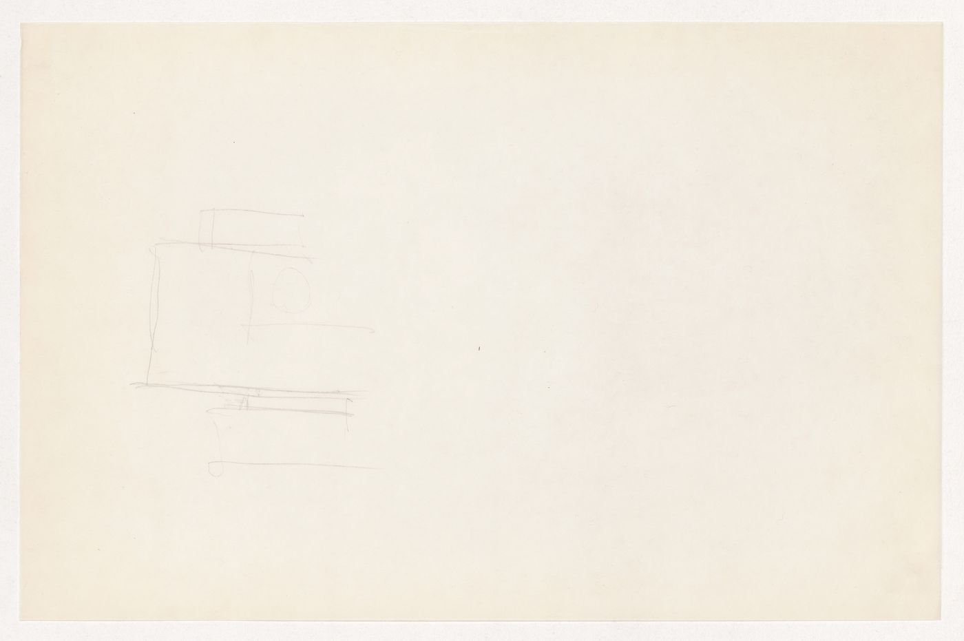 Sketch, probably a sectional detail for the Metallurgy Building, Illinois Institute of Technology, Chicago