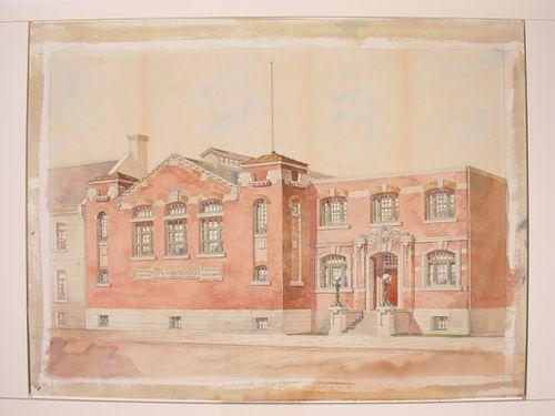 Perspective for St. Lawrence Street Public Bath, Montréal