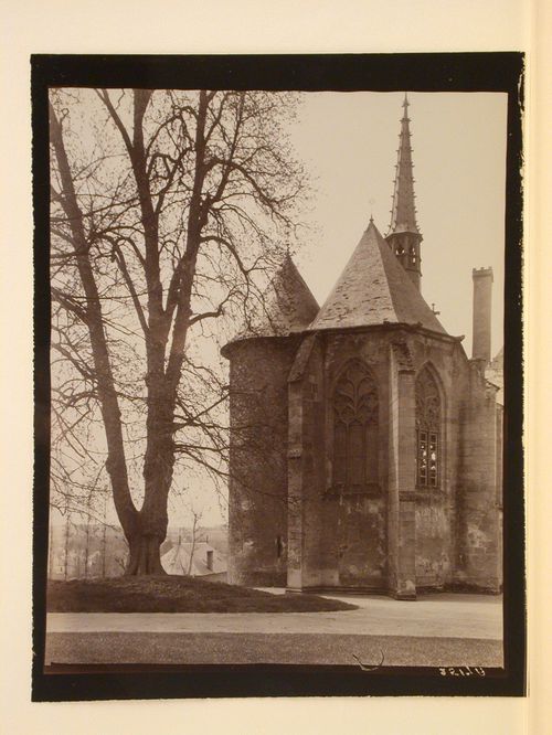 Partial view of the château de La Palice showing the chapel, Lapalisse, France