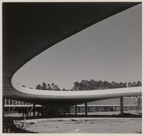 View of States Pavilion, under construction, São Paulo, Brazil
