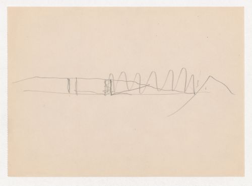 Unidentified sketch, probably for Museum for a Small City