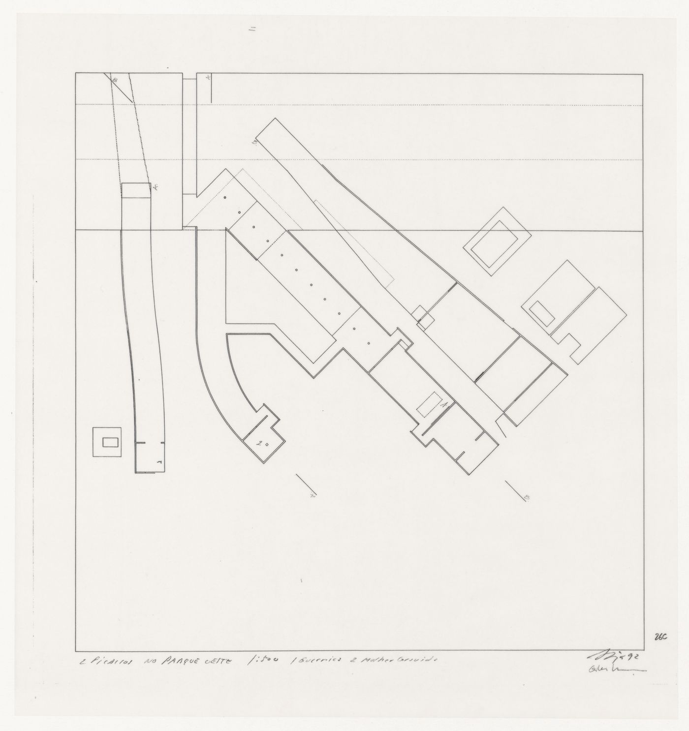 Plan for Exposição Visiones para Madrid [Visions for Madrid exhibition], Madrid, Spain