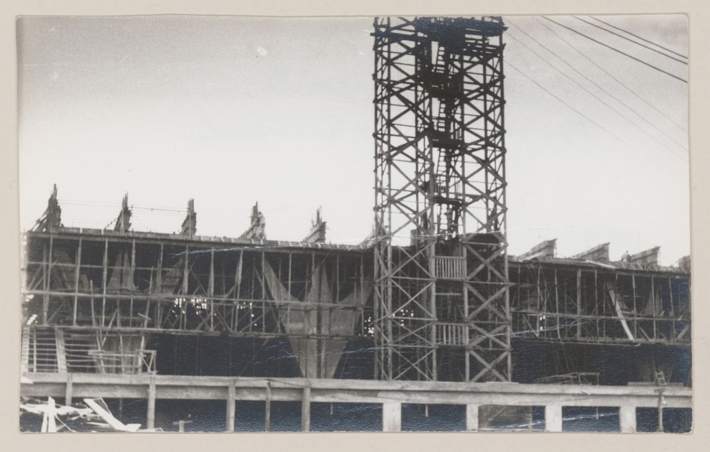 View of Governor Juscelino Kubitschek's Complex, under construction, Belo Horizonte, Brazil
