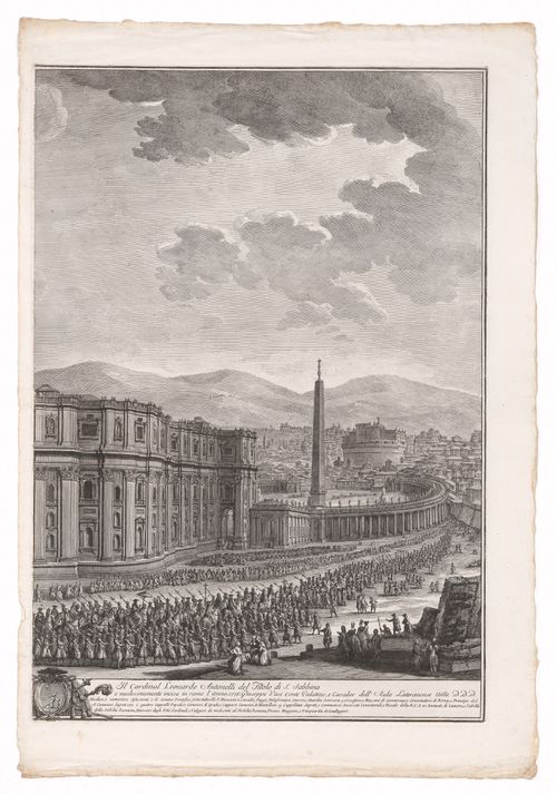 A view from the rear of the cathedral of Saint Peter's, Rome
