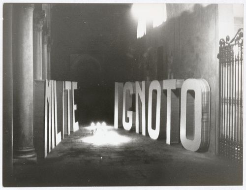 Photograph of the installation for Milite Ignoto
