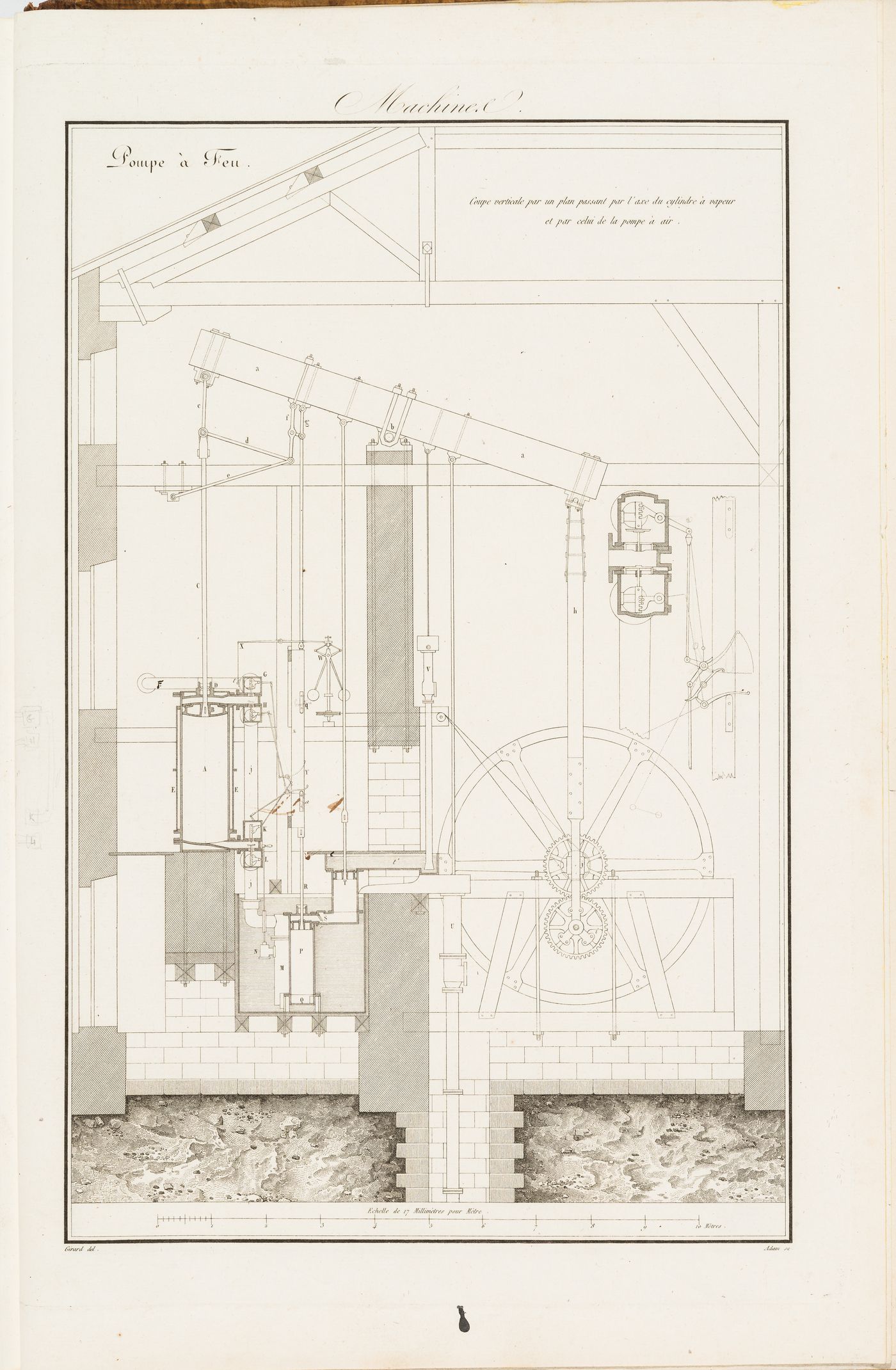 Section for a "Pompe à Feu"