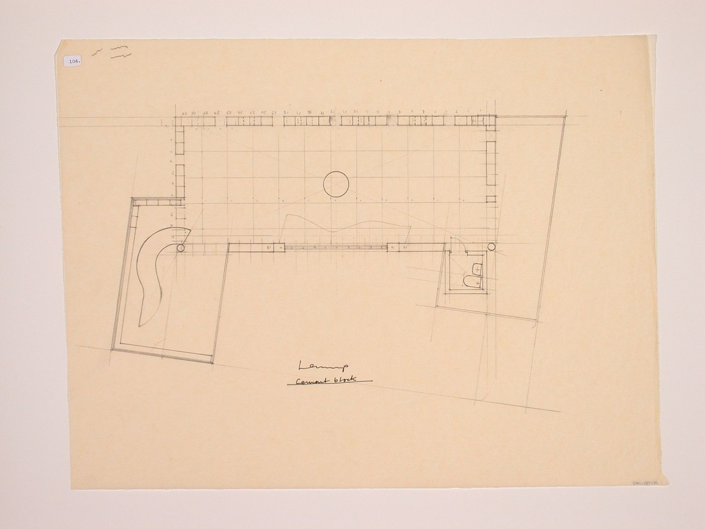 The Nofamily House - Plan I: cement block