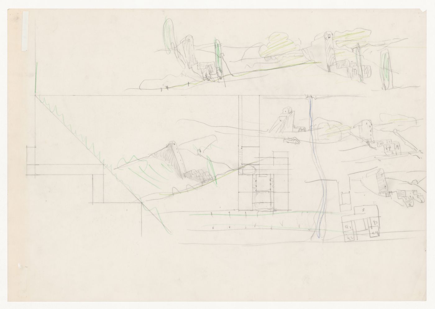 Sketches for Casa Mário Bahia [Mário Bahia house], Gondomar, Portugal