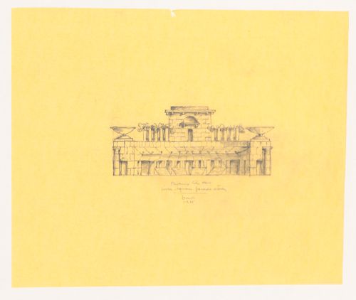 Phoenix Municipal Center, Arizona: City Hall, Civic Square facade study