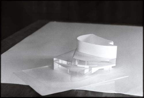 View of model for Banco Pinto & Sotto Mayor, Oliveira de Azeméis, Portugal