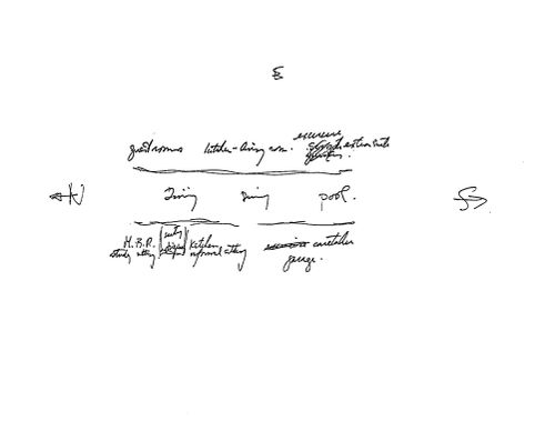 Conceptual notations, Private Residence, Pacific North-West (also called "Bagley Wright House")