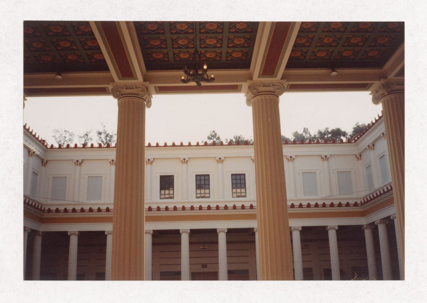 Interior court of the Villa and Ranch House of Museu J. Paul Getty, Malibu, United States