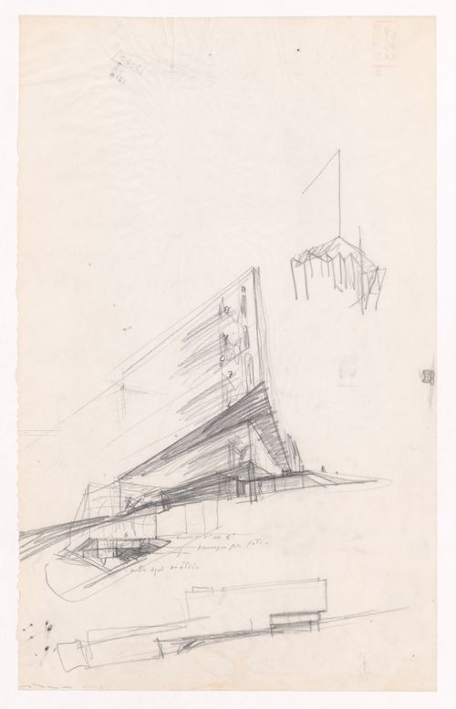 Sketch perspective for Edifício de Escritórios na Av. D. Afonso Henriques, Avenida da Ponte, Porto, Portugal