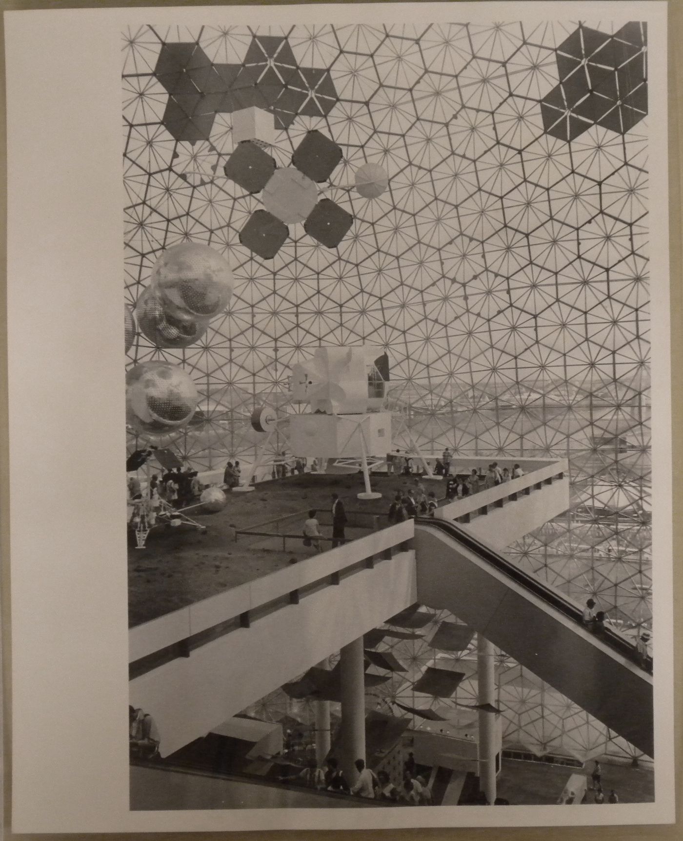 Interior view of the Pavilion of the United States, Expo 67, Montréal, Québec