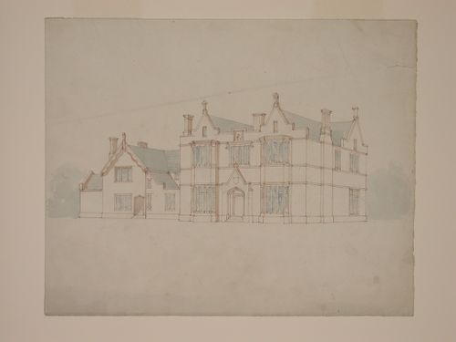 Perspective of a country house