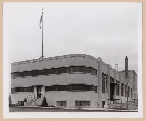 View of the principal and lateral façades of the Hydro Electric Plant, Ford Motor Company Automobile Assembly Plant, Milford, Michigan