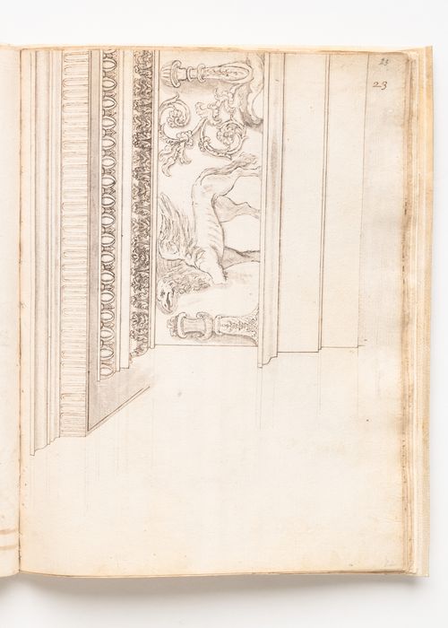 Detail of Griffin Frieze from the east wall of the Cella of the Temple of Antoninus Pius and Faustina, Rome