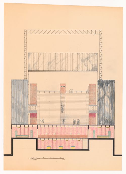 Elevation for Urban park competition, Modena, Italy