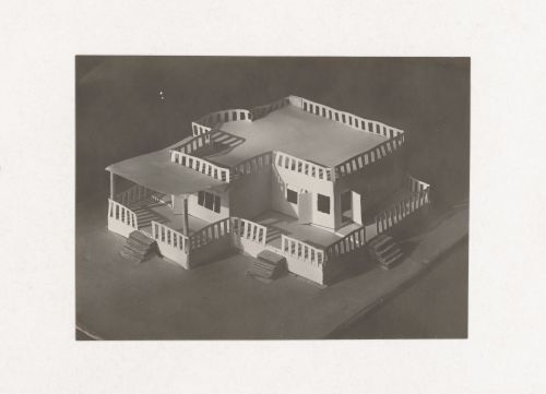 Photograph of a student model for the "Space" course at the Vkhutein (Moscow Higher Technical Institute), Moscow