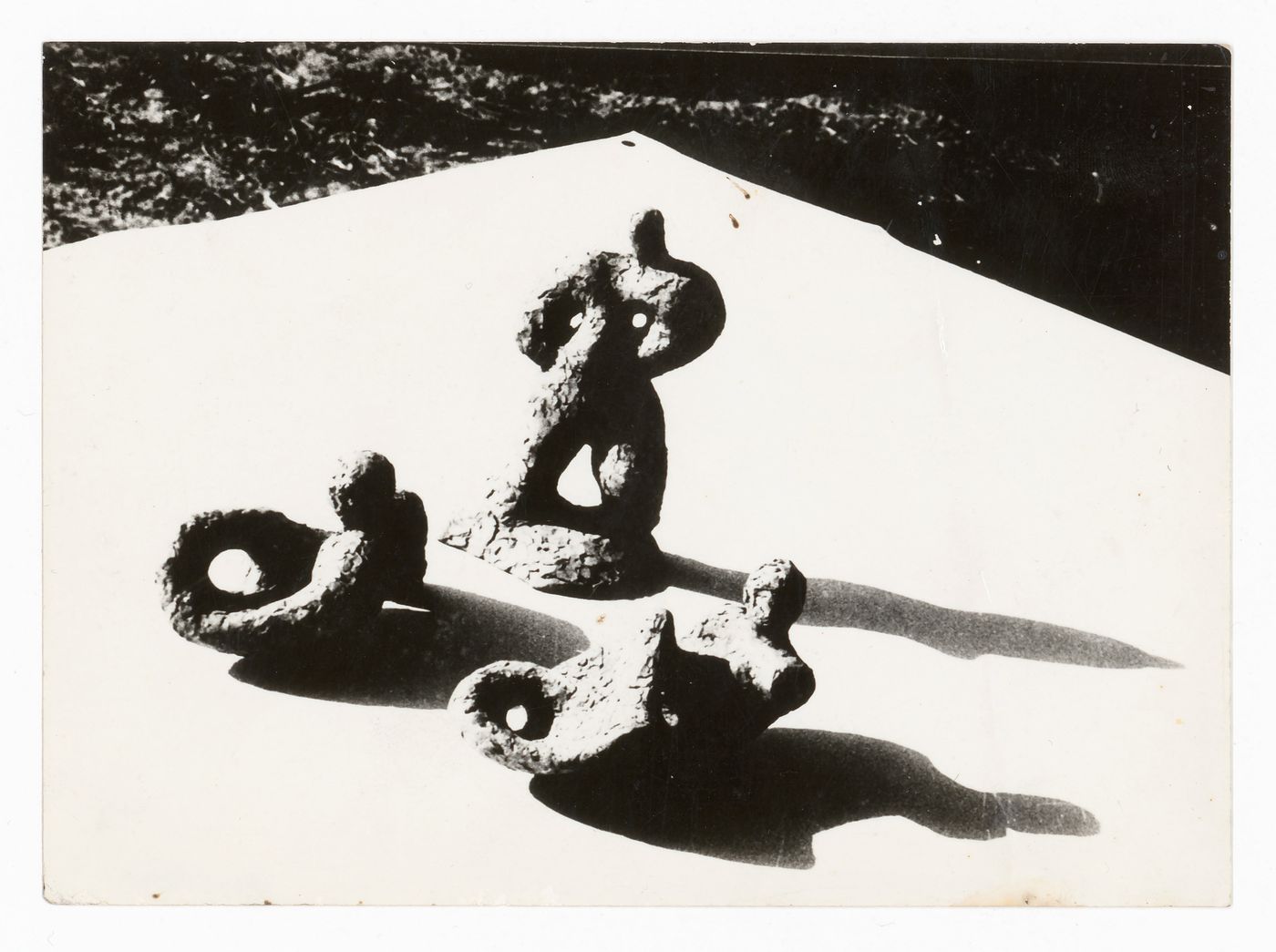 Photograph of unidentified sculptures