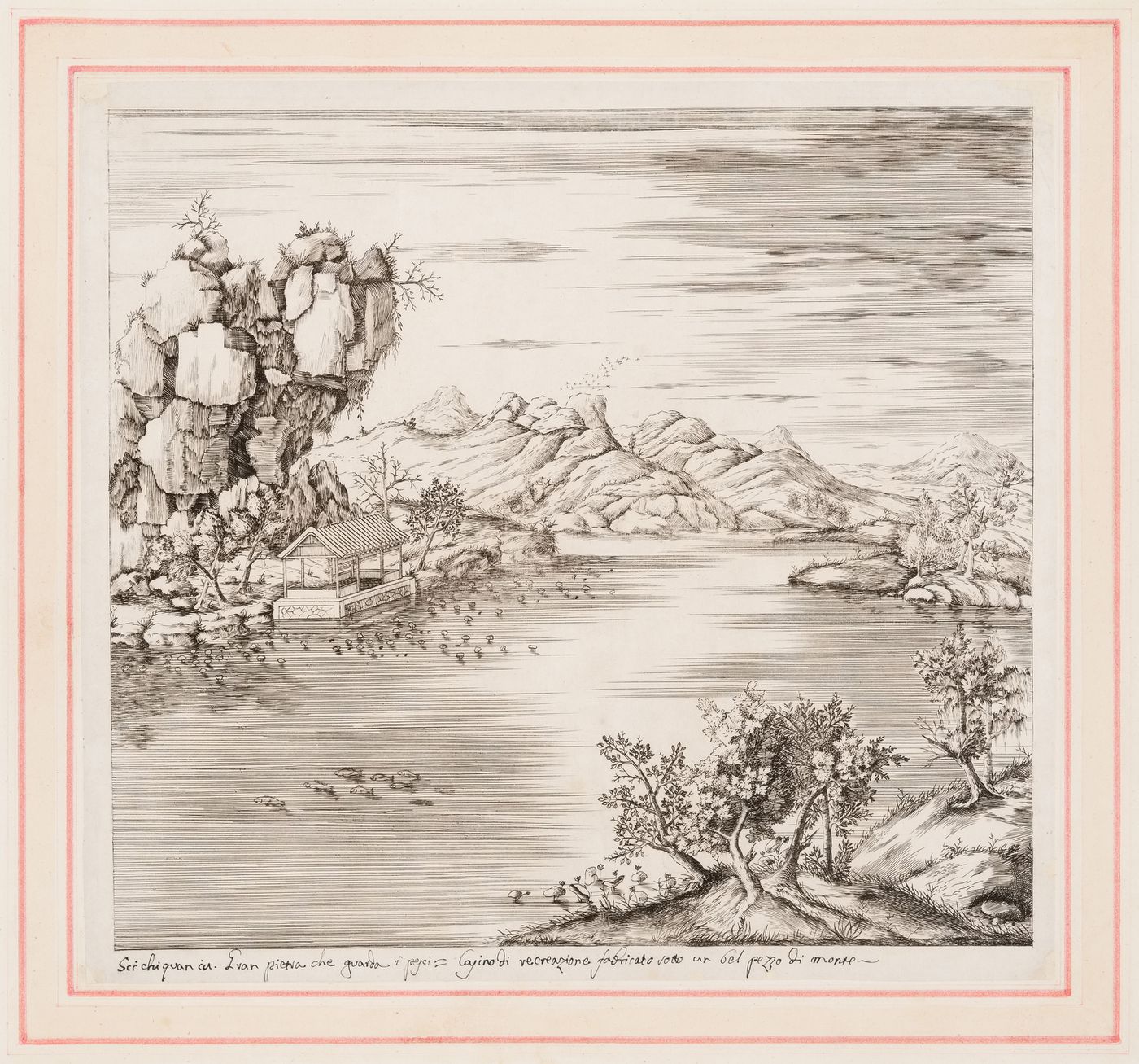 Gran pietra che guarda i pesci