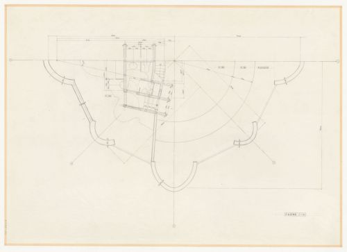 Partial plan for Naiju Community Center and Nursery School, Fukuoka Prefecture, Japan