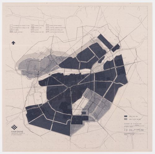 Survey map of the Ouagadougou suburbs, Burkina Faso