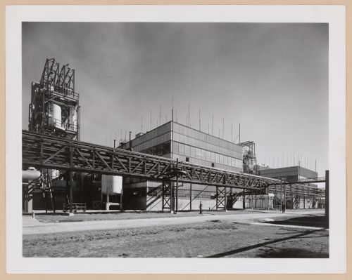 View of the principal [?] façade of the Polymerization Building, B.F. Goodrich Company Geon Plant, Louisville, Kentucky