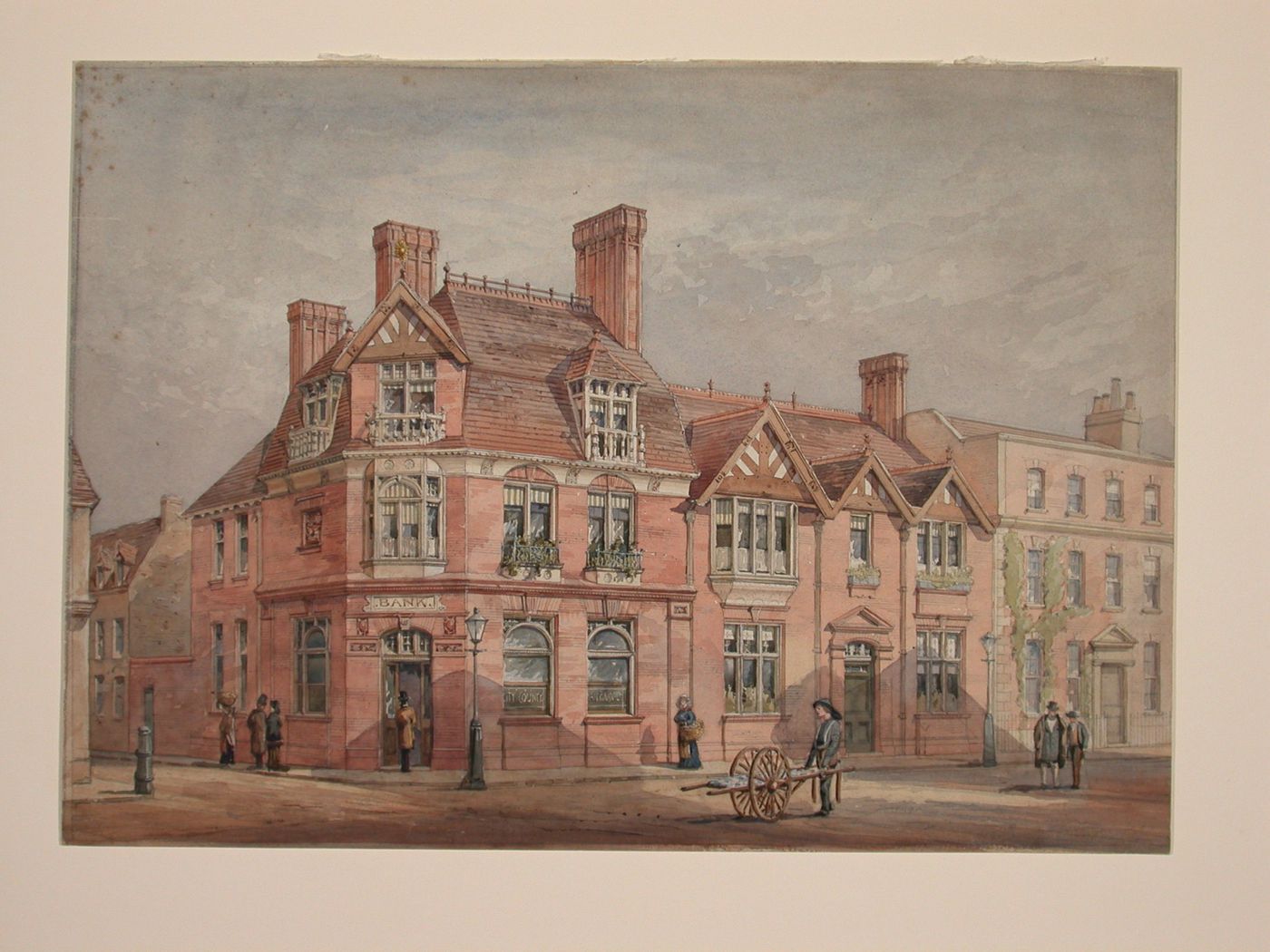 Perspective of a Bank onHigh Street corner