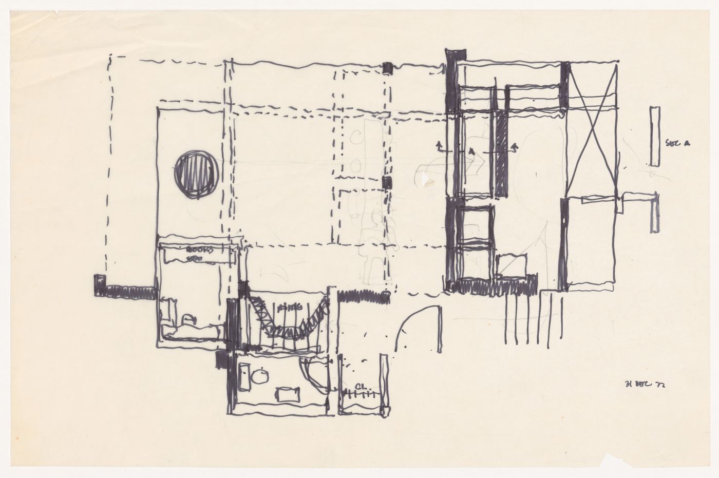 Sketch plan for House VI, Cornwall, Connecticut