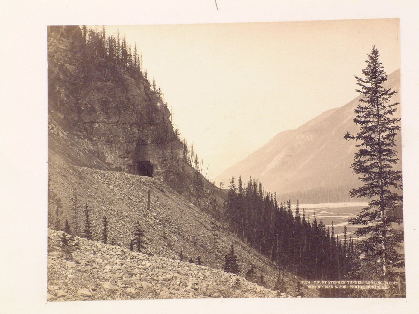 View of the Mount Stephen Tunnel, Yoho National Park, British Columbia