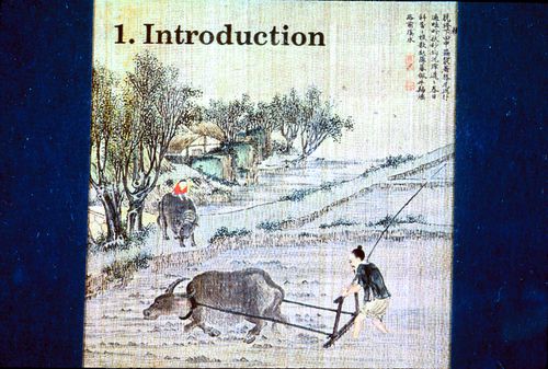 Title slide for "Introduction" section of research paper "Housing a Billion: Volume 2: Village Upgrading: Jianlu, China"