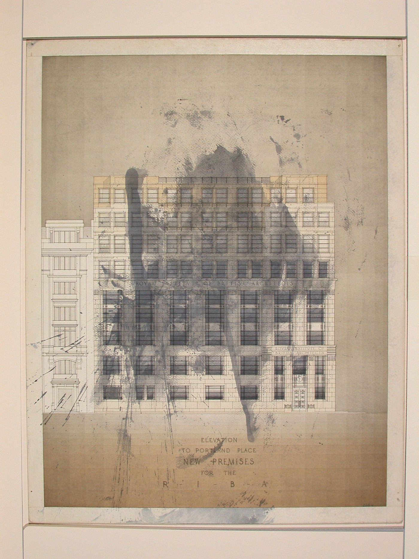 New premises for the Royal Institute of British Architects: Portland Place elevation