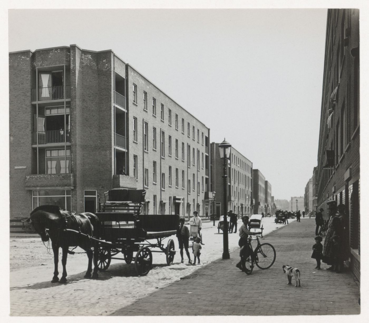 Exterior view of Tusschendijken Housing Estate, Rotterdam, Netherlands