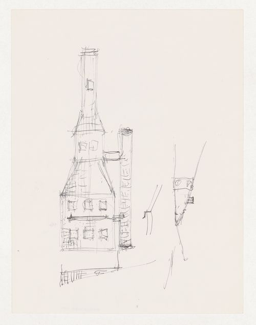 Elevation and Sketches for Santiago de Compostela Botanical Complex, Santiago de Compostela, Spain